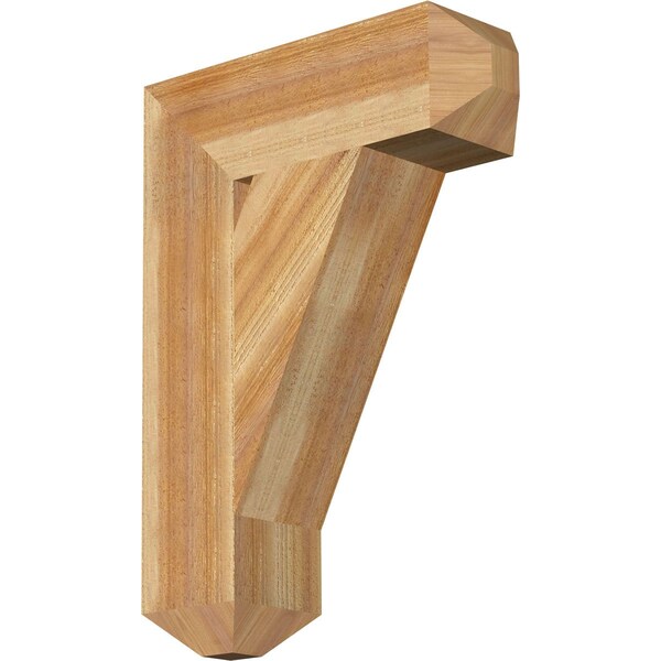 Ekena Millwork Traditional Craftsman Rough Sawn Bracket, Western Red Cedar, 6"W x 20"D x 28"H BKT06X20X28TRA04RWR - main